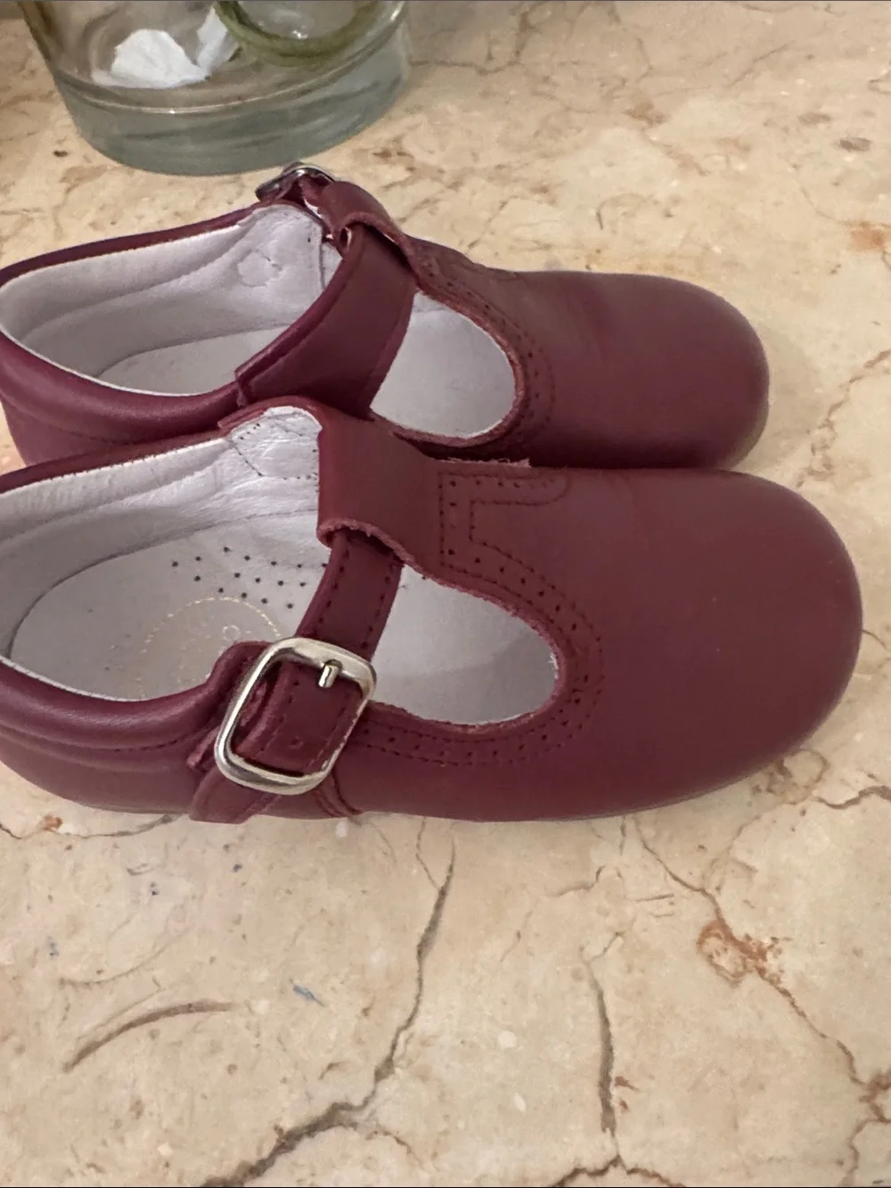 Pepa London Burgundy T strap 24 8 🇬🇧